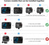 HSU Aluminum Dual Twin Mount Adapter for GoPro Hero 12/11/10/9/8/7/6/5/4 DJI Osmo Action AKASO Campark and Other Action Cameras...