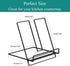 Cookbook Stand Holder for Kitchen Counter,Recipe Book Stand for Reading Hands Free(Black)...