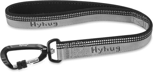 Hyhug Pets 3M Reflective Safe Short Leash - Fashion and Sturdy Jacquard Weave Nylon Lead for Giant Large Medium Dogs Walking,Jogging,Running,Train...