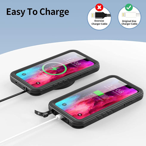 SPORTLINK iPhone XR Waterproof Case, Waterproof Shockproof Snowproof with Built-in Screen Protector Slim Case for iPhone XR 2018 Release (6.1 inch...