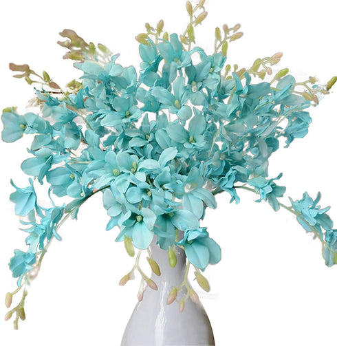 10 Pack Artificial Orchid Flowers, Fake Dancing Lady Orchid Butterfly Flower for Wedding Home Office Party Hotel Restaurant Patio or Yard Decorati...