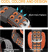 ANCOOL Compatible with Garmin Forerunner 310XT Watch Band, Soft Silicone Watch Strap Replacement for Forerunner 310XT Smartwatch, Grey-Orange...