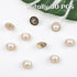 30 Pcs Faux Pearl Buttons, Gold Retro Vintage Pearl Acrylic Buttons Round Buttons Sew on Buttons Embellishments for DIY Crafts, 18 mm...