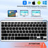 Bluetooth Keyboard, Ultra-Slim Wireless Keyboard for iPad, Rechargeable Ergonomic Computer Keyboard for iOS, Android, Windows PC Tablets Phone, Bl...