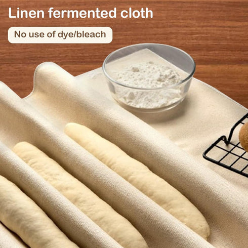 2Pcs Bread Towel for Bread Baking 14x18 Inches Linen Cloth Flour Sack Towels for Bread Proofing Cover Pastry Proofing Cloth Thick Baking Bread Clo...