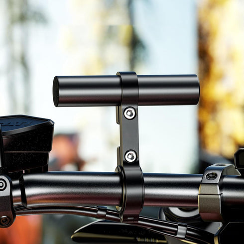 TRIWONDER Bike Handlebar Extender Aluminum Alloy Single Bicycle Handlebar Extension Double Clamp Bike Bracket for Holding Motorcycle E-Bike Lamp S...