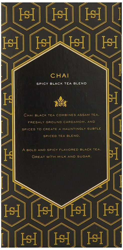 Harney & Son's Masala Chai Box of 20 Teabags Two Pack (40 Total) - Spicy Black Tea Blend With Cardamom, Vanilla, and Zesty Spices - 20 Wrapped Tea...
