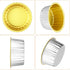 EUSOAR Cupcake Liners with Lids, 30pcs 5oz Disposable Aluminum Foil Ramekins cupcake Baking Cups Containers Wrappers Dessert Cups with Lids, Mini ...