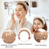 Wecoe 2pcs Pearl Skincare Headbands For Washing Face White Khaki Fluffy Spa Headbands Makeup Headband Face Wash Puffy Sponge Bubble Headband Hair ...