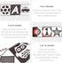Black and White High Contrast Baby Cloth Book Toys,Baby Soft Books Age 0-6 Months,Baby Book for Brain Development in Newborns Aged 6-12 Months,Mon...