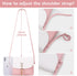 KALIDI Clear Bag Stadium Approved Crossbody Purse Zipper Shoulder Bag Vegan Leather Trim Sports Concert Prom Party...