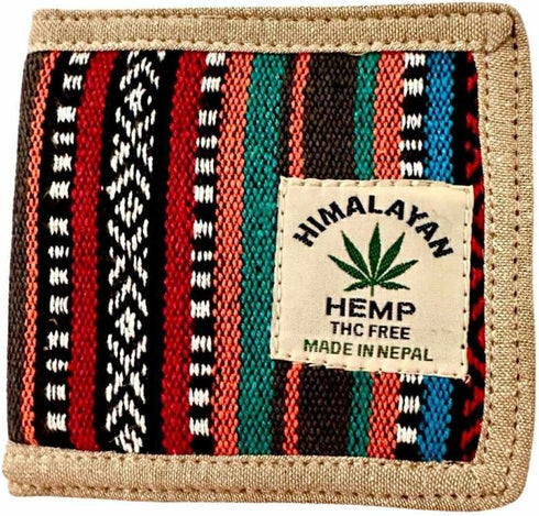 Natural Hemp and Gheri made Bi-Fold slim wallet. Thin and Stylish sweat resistance. Multiple Card slots pockets, Unique Hand Made Craftmanship....