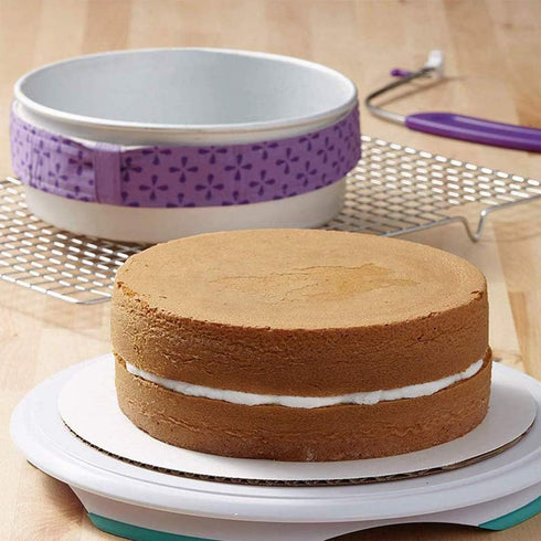 2 Pieces Cake Strips for Even Baking, 37 inches Reusable Cake Baking Belt Cake Accessories for Baking Prevent Cake Deformation...