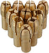 CNBTR 0.5-3.2mm Brass Collet Drill Chuck Fits Rotary Tools Electric Grinding Drill Collect Chuck Holder Pack of 10 (4.8mm Shank Dia.)...