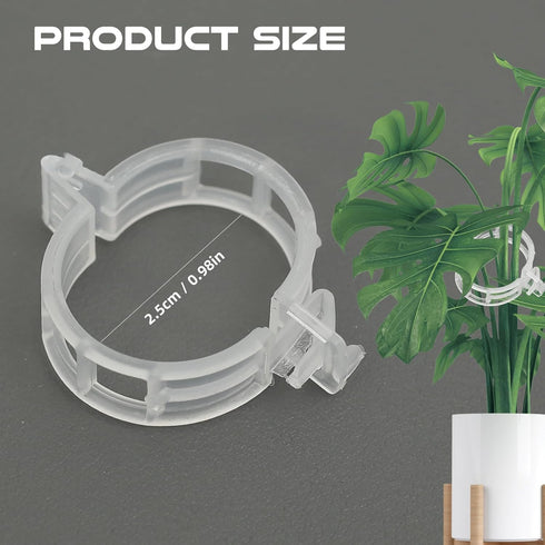 50 PCS Secured Plastic Plant Clip,Climbing Plant Support Garden Clips,For Support,Grape Vine,Tomato Vine, Vegetables Plants,Vine to Grow Upright a...