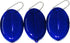 3 Oval Squeeze Purses - Made in USA (3 Blue)...