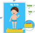 35 Pcs Body Parts for Kids Felt Board Set Preschool Learning Interactive Educational Human Teaching Storytelling Early Learning Play Kit Interacti...