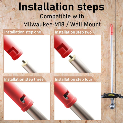 5 Pack Garage Storage Hooks Attachment Compatible with Milwaukee M18 / Wall Mount Utility Hooks/Attachment for Garage, Shed, Car, House, Storeroom...