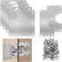 6 PCS Hinge Repair Kit Plate for Cabinet Hinges Repair Fixing Plates Stainless Steel Cabinet Hinge Repair Plate with Mounting Screw Hinge Repair R...