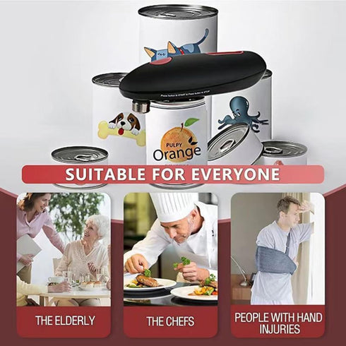 Electric can opener,Battery Operated Can Opener for Seniors and Arthritis,Automatic electric can opener, Electric Can Openers for Kitchen, Portabl...