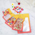 100 Pcs Resealable Mylar Ziplock Food Storage Bags, Gradient Color Smell Proof Bag with Clear Window, Packaging Pouch for Coffee Beans Candy Sampl...