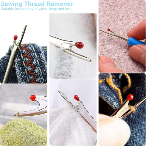 Essential Sewing Machine Cleaning Kit 12Pcs Includes Durable Tweezers Double Headed Lint Brush 4Pcs Short Screwdrivers,Seam Rippers|Sewing Machine...