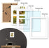 Golden State Art, 8x10 White Photo Wood Collage Frame with Tempered Glass and White Mat Displays (2) 4x6 Pictures...