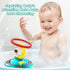 Baby Bath Toys, Automatic Spray Water Toddler Bath Toys, Induction Sprinkler Bathtub Toys, Rechargeable Flashing Light Kid Bath Toys Girls Boys Sh...