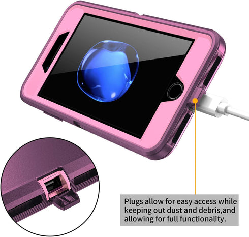 for iPhone 8 Case,iPhone 7 Case,Built-in Screen Protector, Shockproof 3-Layer Full Body Protection Rugged Heavy Duty High Impact Hard Cover Case f...