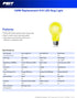 Feit Electric A19 Outdoor LED Bug Light, 100-Watt Equivalent, Dimmable LED Light Bulb, E26 Medium Base, 800 Lumens, 120V, 13 Years Lifetime, Yello...