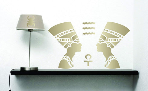 Egyptian Stencil, 10 x 10 inch (M) - Classic Egypt Symbol Hyroglyphics Stencils for Painting Template...