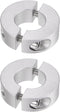 2pcs Double Split Shaft Collar for 17mm Shaft Set Screw Clamp-On Collars, 35mm OD, 12mm Width, for Stoppers, Position, Hold Timing Pulleys, Machin...