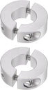 2pcs Double Split Shaft Collar for 17mm Shaft Set Screw Clamp-On Collars, 35mm OD, 12mm Width, for Stoppers, Position, Hold Timing Pulleys, Machin...