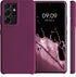 kwmobile Case Compatible with Samsung Galaxy S21 Ultra Case - TPU Silicone Phone Cover with Soft Finish - Bordeaux Violet...