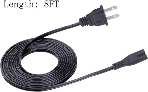 Power Cord for JBL Partybox On-The-go 300 Link View 500 Speaker Cinema Soundbar Subwoofer SB100 SB200 SB250 SB350 SB400 Sound Bar System 2 Prong 8...