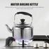 KALLORY Stainless Steel Kettle 1pc Stainless Steel Teapot, Stainless Steel Tea Kettle Water Stove Top Camping Stainless Tea Kettle...