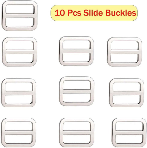 Swivel Lobster Clasps Clips Lanyard Snap Hook and Slide Buckles and Metal D Ring Semi-Circular D Ring for Handbag Bags Cat Dog Collar Buckles Ring...