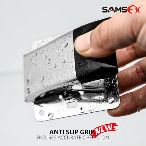 SAMSFX Fish Cleaning Board Tools Fillet Clamp w/Screws Deep-Jaw Fish Tail Clip Board for Scaling Table Bait (Fish Clamps with Black Grip)...
