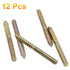 M4 x 1-5/8"(40mm) Hanger Bolts, 12 Pcs Self-Tapping Screw Hanger Bolts Double Headed Bolts Wood Dowel Screw Bolts Furniture Accessories for Wood J...