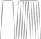 20 Pack Landscape Staples 6 Inch Galvanized Lawn Pins Staples Garden Stakes Plant Cover Stakes 11 Gauge Tent Stakes Landscaping Fabric SOD Yard Pi...