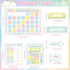 Classroom Calendar Bulletin Board Pastel Calendar Bulletin Board with Seasons Weather Chart CTP Paper-Cuts for Nursery Elementary Middle School Cl...