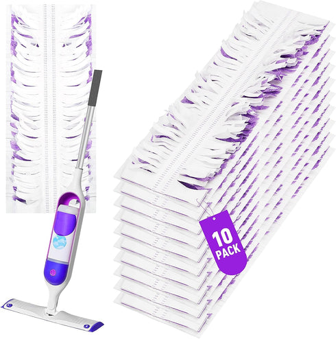 10 Pack Disposable Power Mop Pads Refills for Swiffer PowerMop Multi-Surface Replacement Mopping Refills Pads...