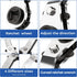 Toovem HVAC Service Wrench Set, Ratchet Wrench has 3/16"1/4" 3/8" 5/16" Size and 2 Hexagon Bit Adapter HVAC Tools for Air Refrigeration Equipment,...