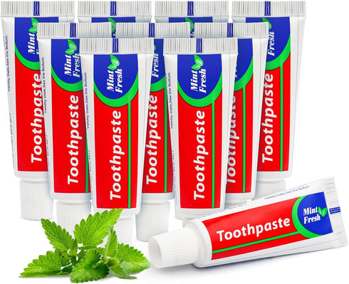 30 pcs Travel Size Toothpaste Bulk, 0.88oz/25 Grams Small Toothpaste Travel Size Bulk 4x1.4 inches Mint Mini Disposable Toothpaste for Hotel,Guest...
