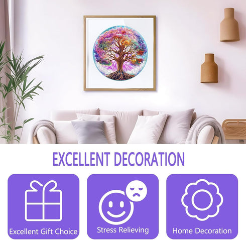 Wooden Puzzles for Adults - Dreamy Tree of Life Wooden Puzzle, Unique Shape Wooden Jigsaw Puzzles for Adults, Wood Puzzles Adult, Perfect for Birt...