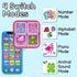 Baby Phone Toy English & French Learning for Toddlers 1 2 3 Years Old, Learn French Francais ABC Numbers Animal Sounds, Interactive Bilingual Cell...