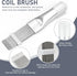 3 Pcs Air Conditioner Condenser Fin Cleaning Brush, Includes Stainless Steel Straighten Coil Comb Brush, Refrigerator Coil Cleaner Brush and Whisk...