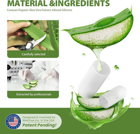 Silicone Toe Protectors - 12 Pack Gel Toe Sleeves Toe Protectors - Toe Caps with Aloe Vera Essential Oils - Toe Cushions for Pain Relief, Toe Prot...