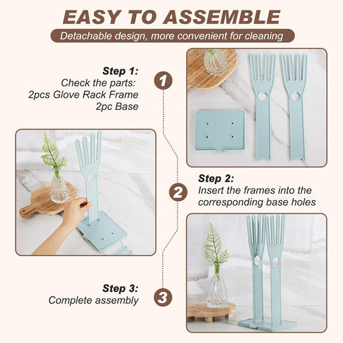 2 Pieces Kitchen Glove Holder Glove Drying Rack Drying Dryer Rack Plastic Mitten Rubber Rack Gloves Hanger Sink Stand Towel Reusable Towel Storage...