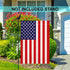 Burlap American 4th of July Garden Flag, United States Stars and Stripes Patriotic US Garden Flag, Double Sided, Perfect Decor for Outdoor Yard Po...